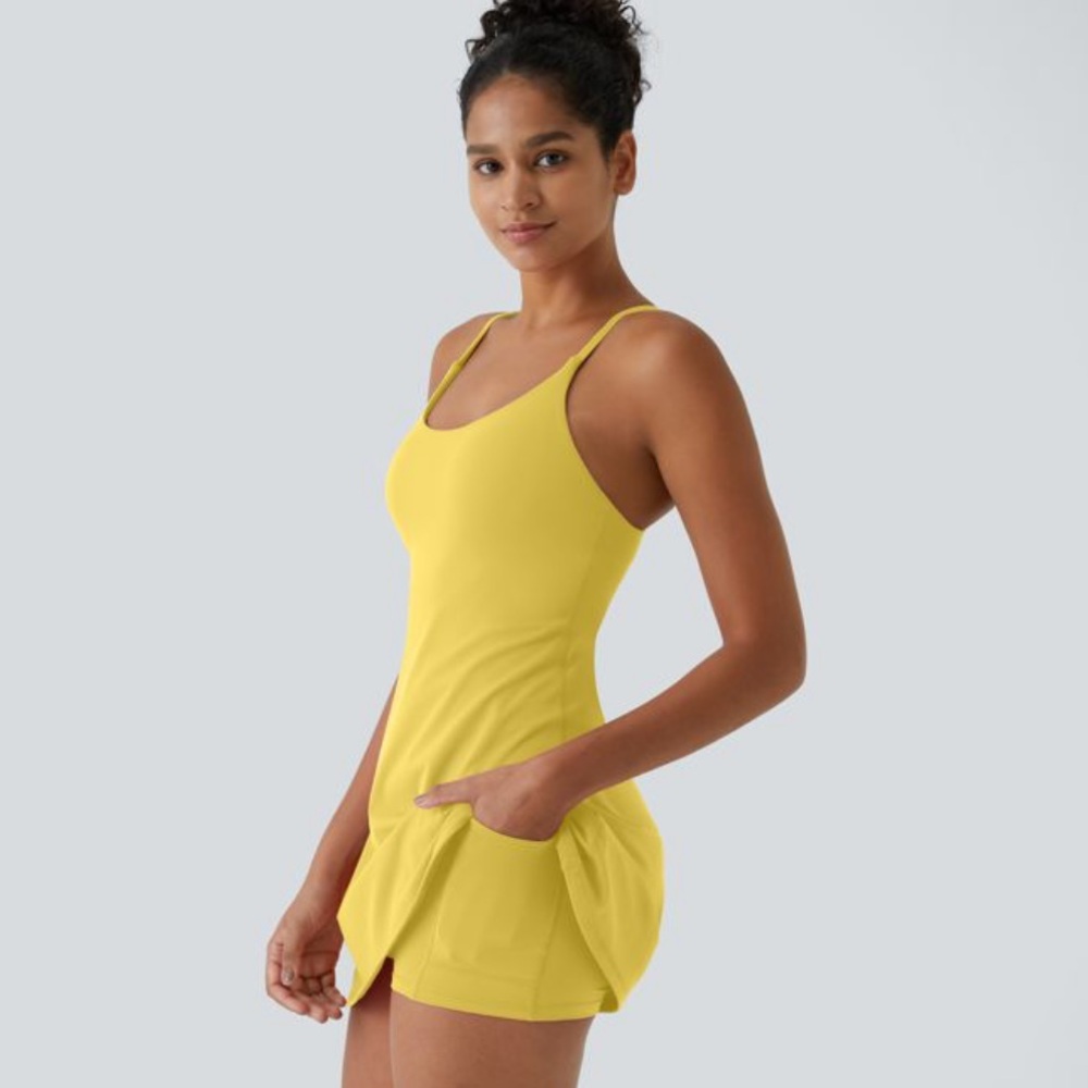 Halara Softlyzero Plush Backless Active Dress In … - image 2
